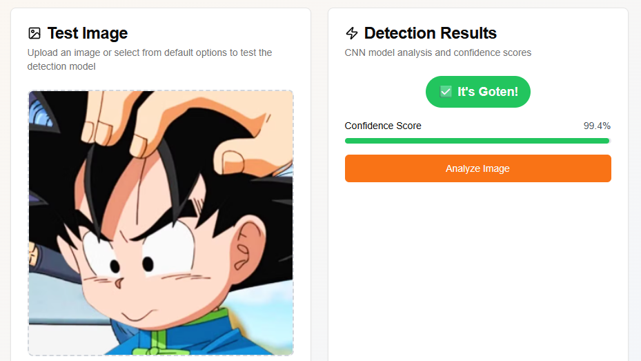 Goku vs Goten Image Classifier